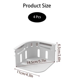 Niwieoi 4 Pcs Bed Sheet Holder,Fitted Sheet Clips,Pieces Heavy Duty Bed Sheet Fasteners Removable Bed Sheets Holder,Corner Holder For Mattress Protectors, Blankets, Bedding