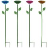 4-Pack bee Watering Station, Flower-Shaped Metal Garden bee Cup, Flower-Shaped