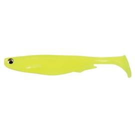Megabass SOFT LURE SPARK SHAD 4" - PACK OF 5-11, By 5, Do Chartreuse, 10