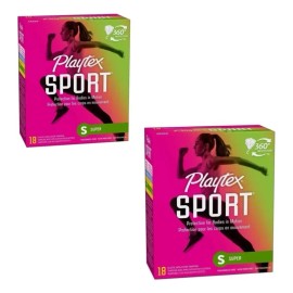 Playtex Tampones Sport Deporte Flujo Super 18 Unidades -pk 2
