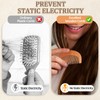 Natural Peach Wood Comb, 2 Pack Mini Wooden Comb Anti-Static