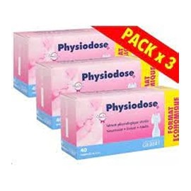 Physiodose Physiological Serum - 3 Boxes of 40 Single Doses