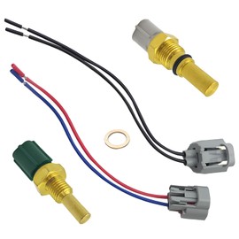 SMMS Water Temperature Sensor with 2 Connectors and 4 Heat Shrinkable for Toyota Camry RAV4 Solara Celica MR2 1990-2001 OE: 1797000220 + 8942833010