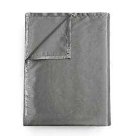 Counfeisly Satin King Flat Sheet, Luxury and Silky Soft Bed Top Sheet Only, Dark Grey