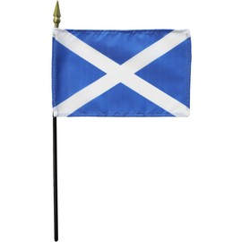 Scotland (St. Andrews) - 4 in x 6 in Country Stick Flag
