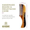 Kent The Hand Made Comb for Beard and Moustache, Sawcut