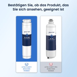 3x GLACIER FRESH 644845 Kühlschrank Wasserfilter Kompatibel mit Bosch Ultra Clarity 644845, Siemens Neff Miele 740560 00740560 9000194412 REPLFLTR10; Haier 0060820860 0060218743