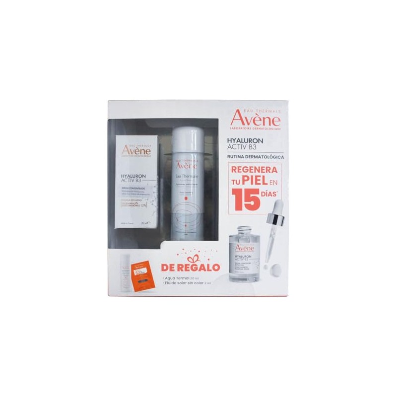 Avene, Kit Hyaluron Activ B3 srum Agua termal 50ml Fluido