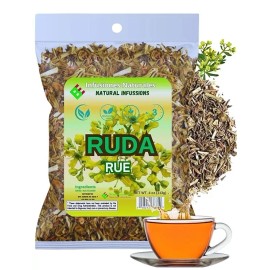 B-Experts Store Ruda Seca Té (Rue Dried Herbs Tea) 4oz (113g) - Ruta Graveolens - 100% Natural,
