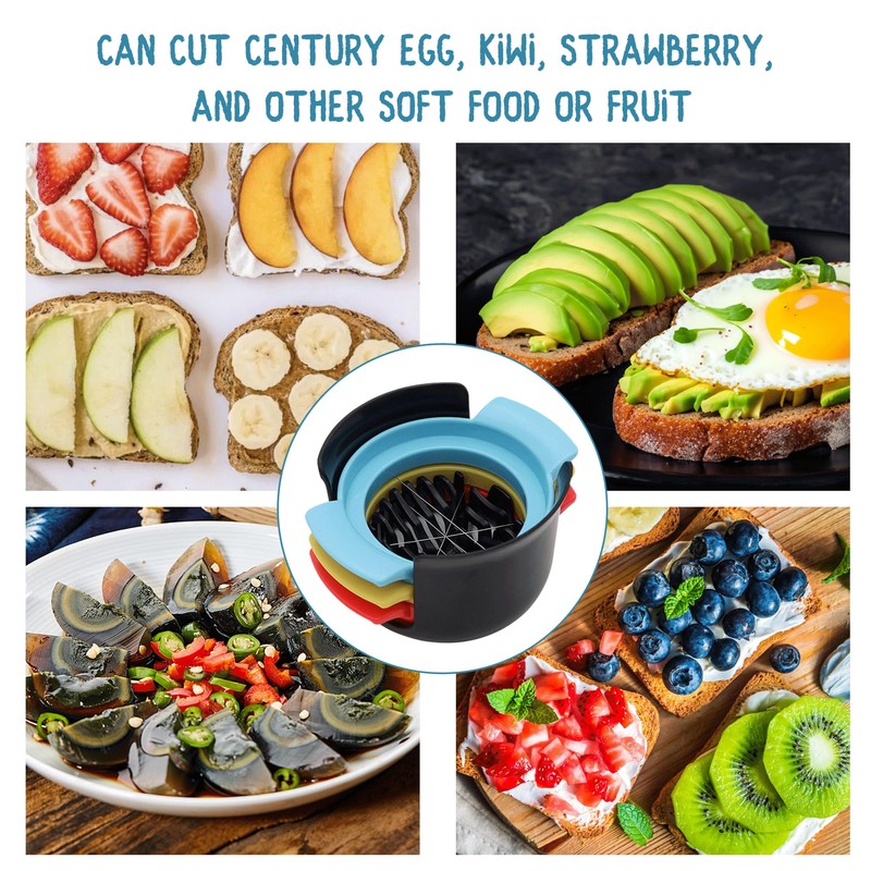 3 in 1 Egg Slicer for Hard Boiled Eggs ‎Multifunctional