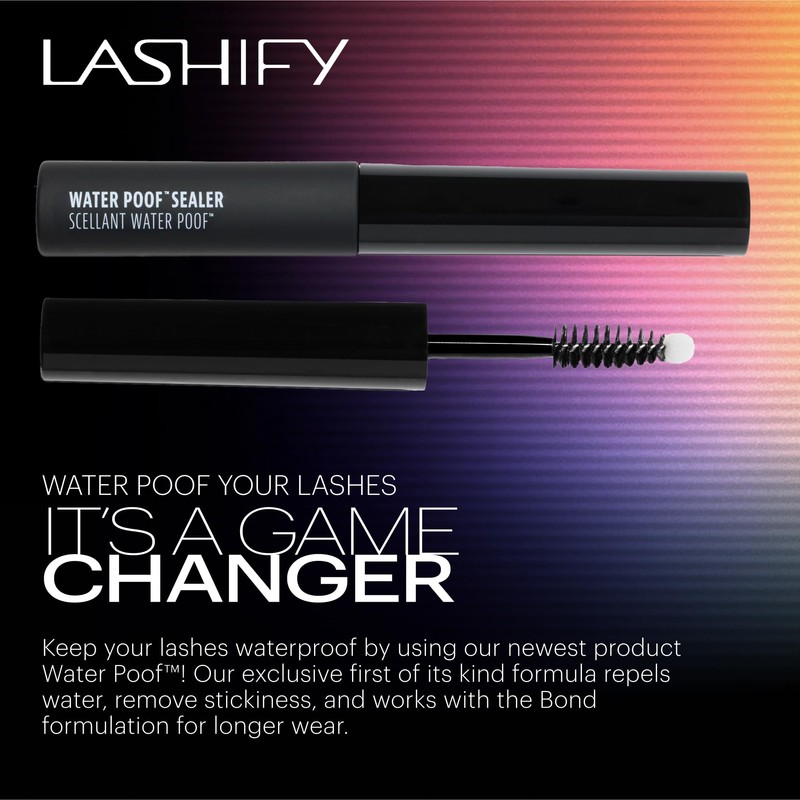 Lashify Water Poof Sealer to Remove Stickiness, Repel Water &