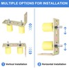 uxcell 1Set Slide Gate Guide Roller, 1-5/8" Dia x 2"