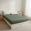 Ruccit Sage Green Fitted Sheet Double Extra Deep 41CM Washed