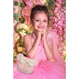 PRLINJSK Toddler Purse for Girls Birthday Gift, Little Girls Purse Kids Wallet Mouse Crossbody Bag Gift Set