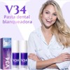 Purple Teeth Whitening Toothpaste, 2 Pieces, 30 ml Toothpaste for