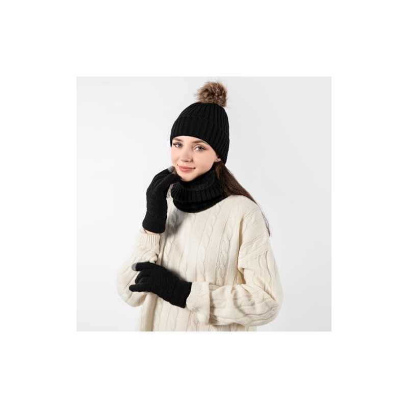 fdsmall 3 in1 Winter Hat Scarf Gloves Set, Winter Warm