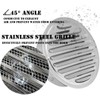 6'' Stainless Steel Air Vents, Round Louver Grille Vent Cover