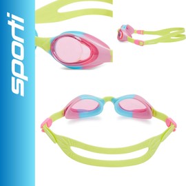 Sporti Ripple Racer Prism Goggle Jr. - Pink Lens/Pink Yellow Strap