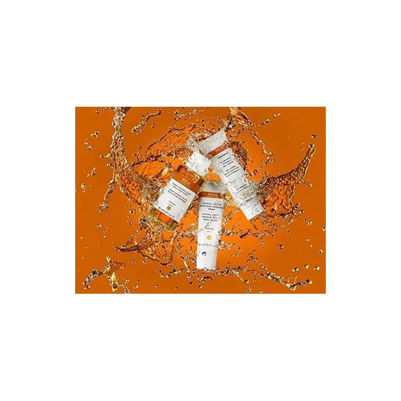 Ren Clean Skincare Tónico, Crema, Mascar Travel Kit 3 Piezas