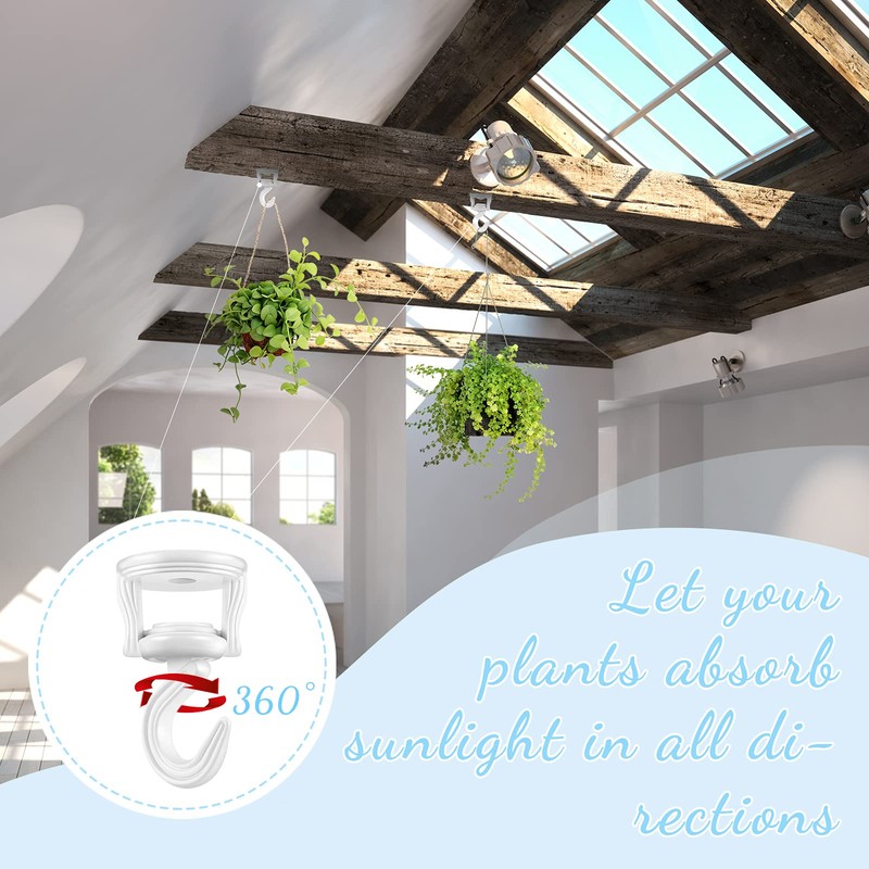 Hotop 2 Pcs Ceiling Hooks for Hanging Plants Swag Plant