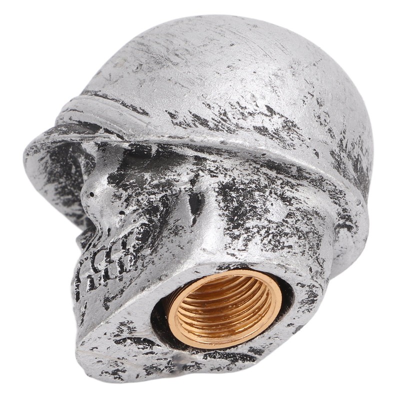 4PCS Tire Valve Caps Skull Style Anti Oxidization Universal for