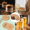 60 PCS Drinks Coasters Mats Heat-Resistant Cork Drink Coasters for