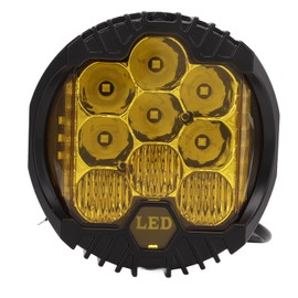 Fydun Luces Todoterreno Luces Antiniebla, Barra Ligera Llevada Redonda, 5in LED Offroad Light IP67 Impermeable 90W 5000LM Universal Spotlight para SUV ATV UTV Boat(#1)