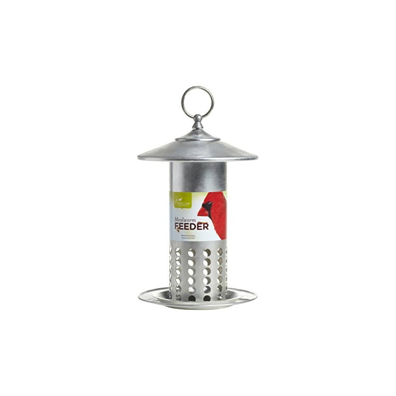 Pacific Bird and Supply PB-0037 Galvanized Mealworm Feeder, 6.25" x