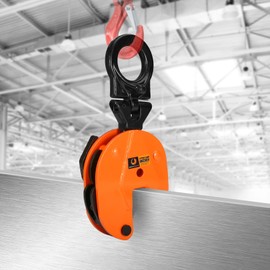 BEAMNOVA 2 Ton 4400 lbs Vertical Plate Lifting Clamp Flexible Ring Sheet Metal Steel Clamps Lifters Heavy Duty Orange
