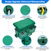 Hrensaw Medium Outdoor Electrical Box(10.6x5.5x4.5inch),IP54 Waterproof Extension Cord Cover w/6