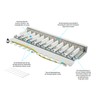 Good Connections Patch Panel - Desktop - Cat. 6A, 500