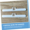 30Pcs Vertical Blind Top Hangers Double Hole Holders for 127Mm