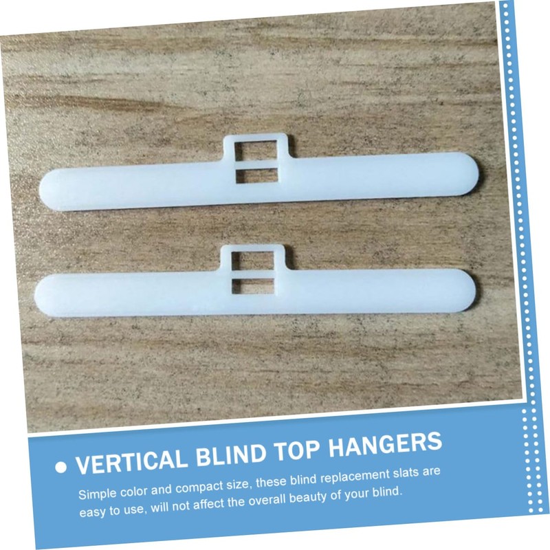 30Pcs Vertical Blind Top Hangers Double Hole Holders for 127Mm