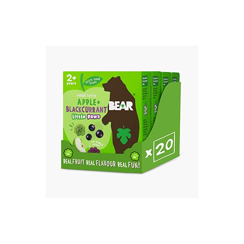 BEAR Apple & Blackcurrant Paws - Delicious Real Fruit -