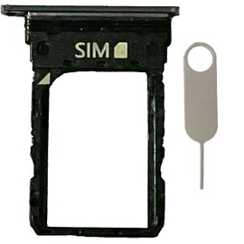 Sim Card Tray Slot Holder Replacement for Motorola Moto Razr 40 Ultra/Razr Plus 2023 XT2321 Incl Card Ejector pin (Black)