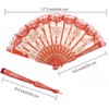 EOSAU Handheld Chinese Folding Fan Lace Hand Fans for Women