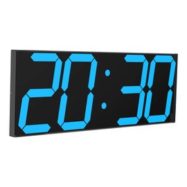CHKOSDA Digital LED Wall Clock, Oversize Wall Clock with 6” Numbers, Remote Control C...