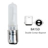 150 Watt 130V BA15d Bayonet Base Frosted JD-Type Halogen Bulbs