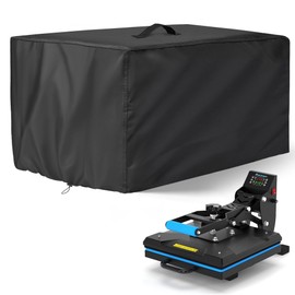 Heat Press Cover Black 17.7"L x 24"W x 16.5"H Heat Press Machine Cover 600D waterproof Oxford cloth, dustproof, durable and tear-resistant