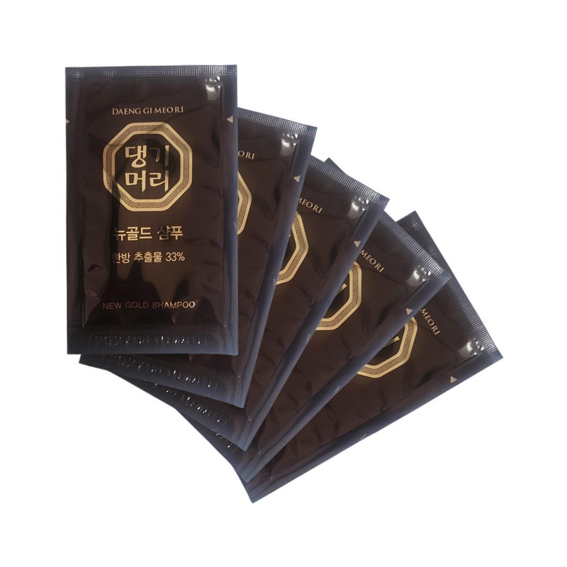 일회용 댕기머리 한방 샴푸+컨디셔너(린스) 100개 여행용 파우치 1회용 Disposable One-Time