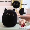 SQEQE Cat Plush Pillow Kawaii Stuffed Animal Fluffy Cartoon Cat