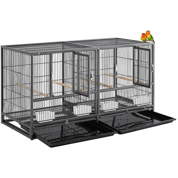 Combo Stacker Center Divided Breeder Breeding Bird Flight Double Rolling