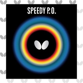 Butterfly Speedy P.O. Table Tennis Rubber Table Tennis Rubber | 1.9 mm | Red or Black | 1 Pips Out Table Tennis Rubber Sheet | Professional Table Tennis Rubber