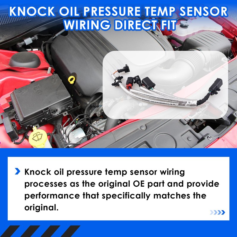 5148105AH Knock Oil Pressure Temp Sensor Wiring Compatible with Jeep