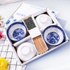 Chinese Bowl and Chopsticks Set of 4 for Rice Soup