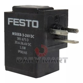 FESTO New In Box FESTO MSEB-3-24V DC 389614 Solenoid Valve Coil
