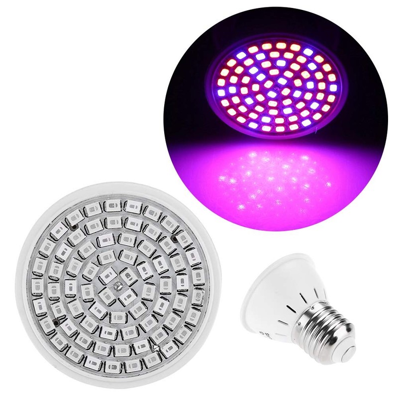 Fdit E27 36W AC 220V 72 LEDs Hydroponic Grow Lamp