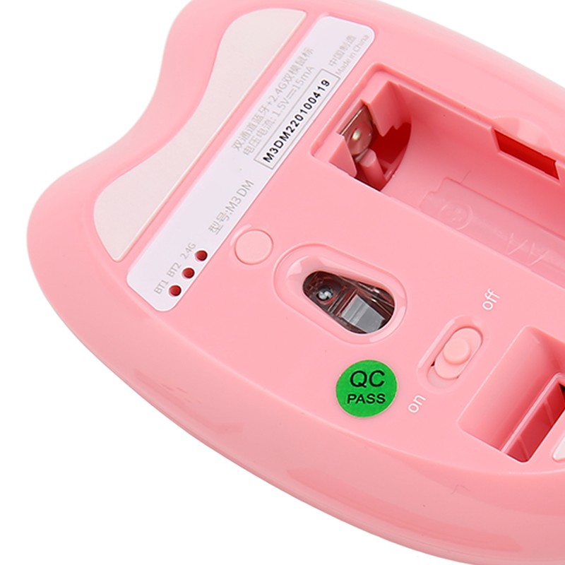 Wireless Mouse BT5.1 Or 2.4GHz Silent Click Adjustable DPI Auto