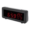 LED Clock Natural Sound Time Date Temperature Display Glowing Digital