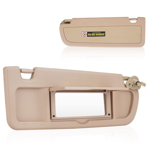 Right Passenger Side Sun Visor Without Light Fit for Honda